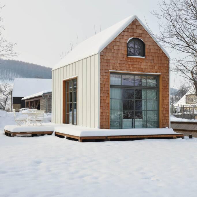Villa Tiny Haus Auf Idyllischem Grundstueck Im Rittergut Klipphausen Exterior foto